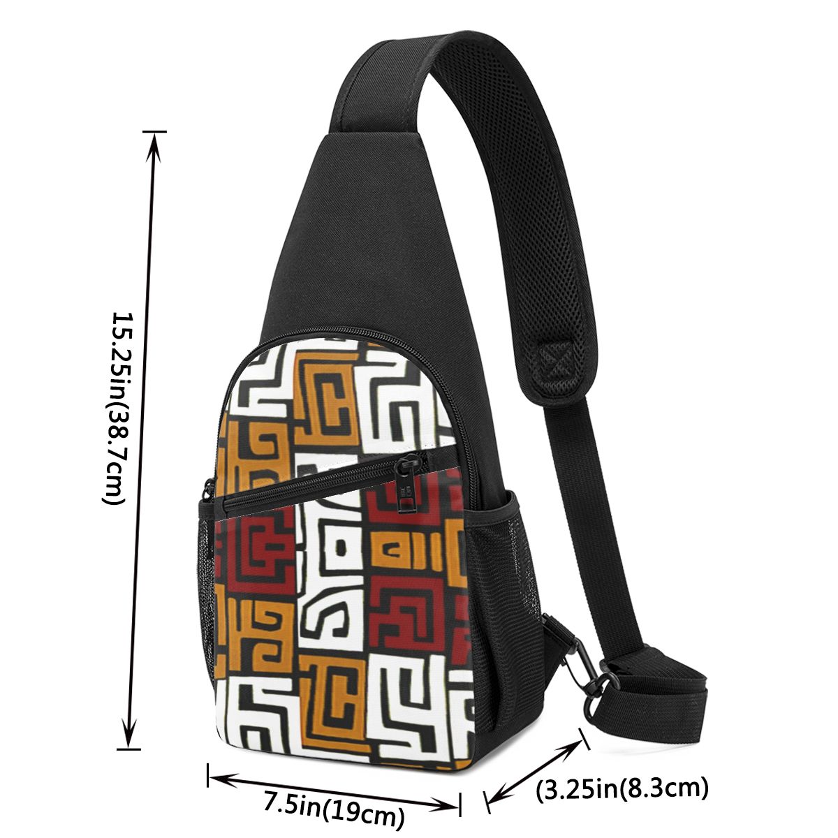 African Kuba Fabric Chest Bag  - огляд і ціна Sling Backpack Shoulder