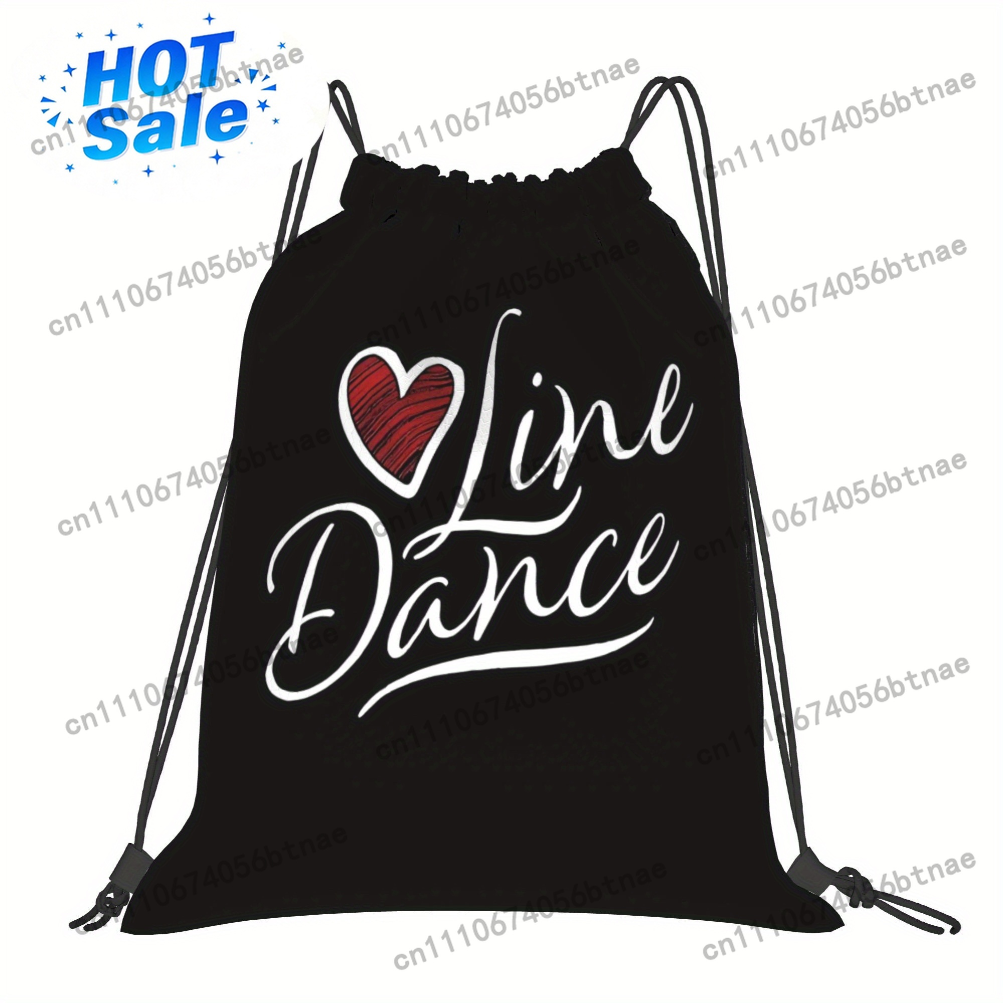 LOVE Line Dance Drawstring Bag - огляд і ціна Drawstring Gym Bag