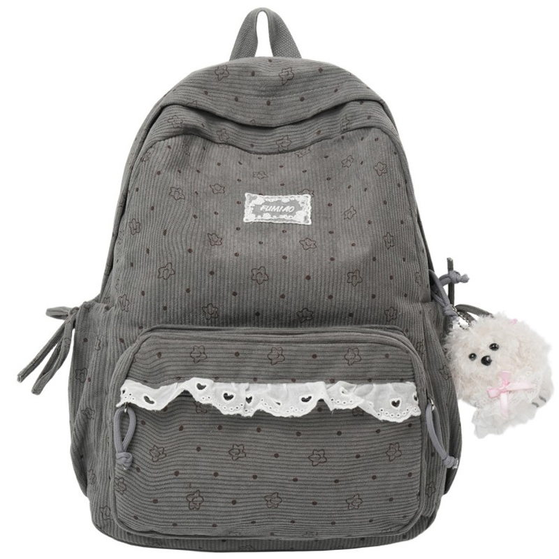 Polka Dot Print Floral Printed - огляд і ціна Fashion Backpack Women
