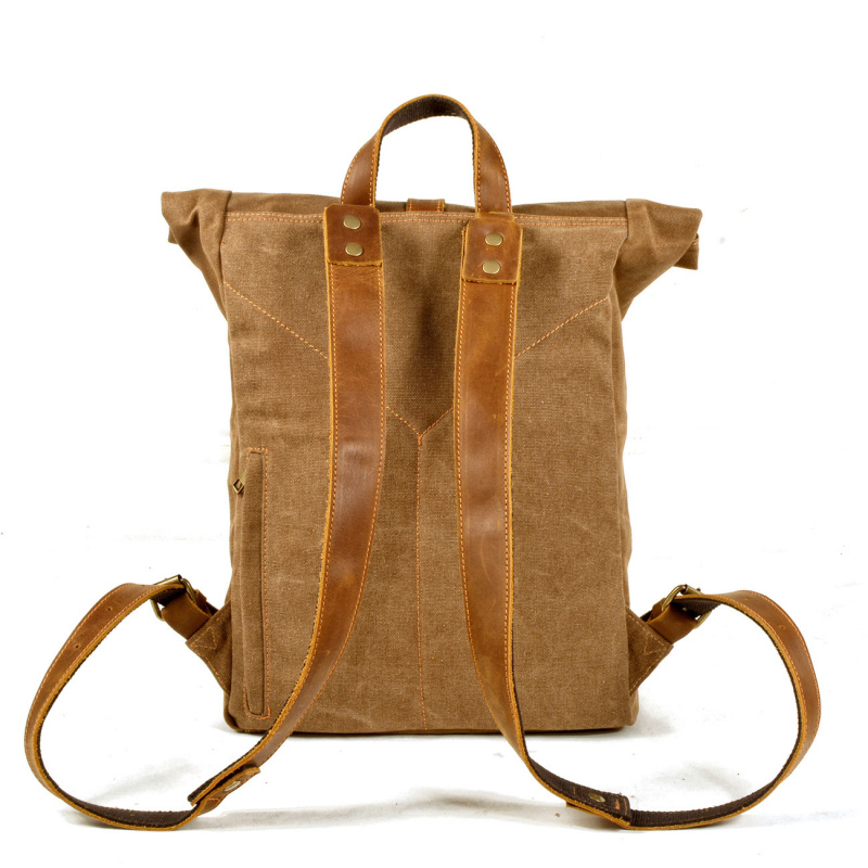 New simple and retro wax canva - огляд і ціна Canvas Backpack Casual