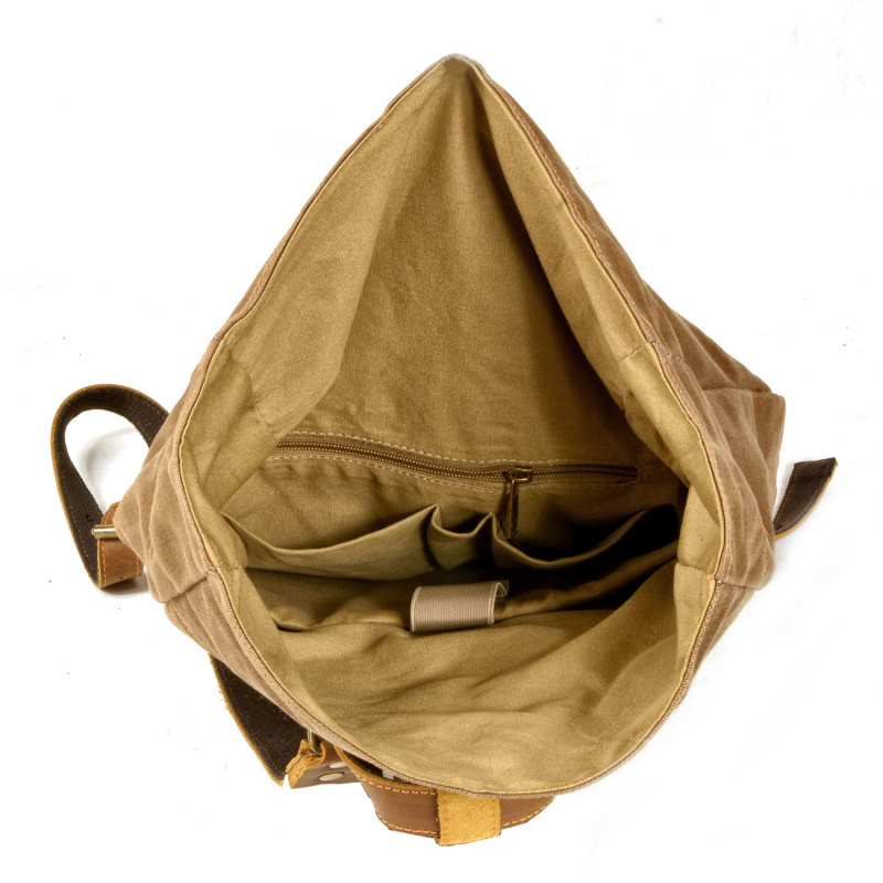 New simple and retro wax canva - огляд і ціна Canvas Backpack Casual