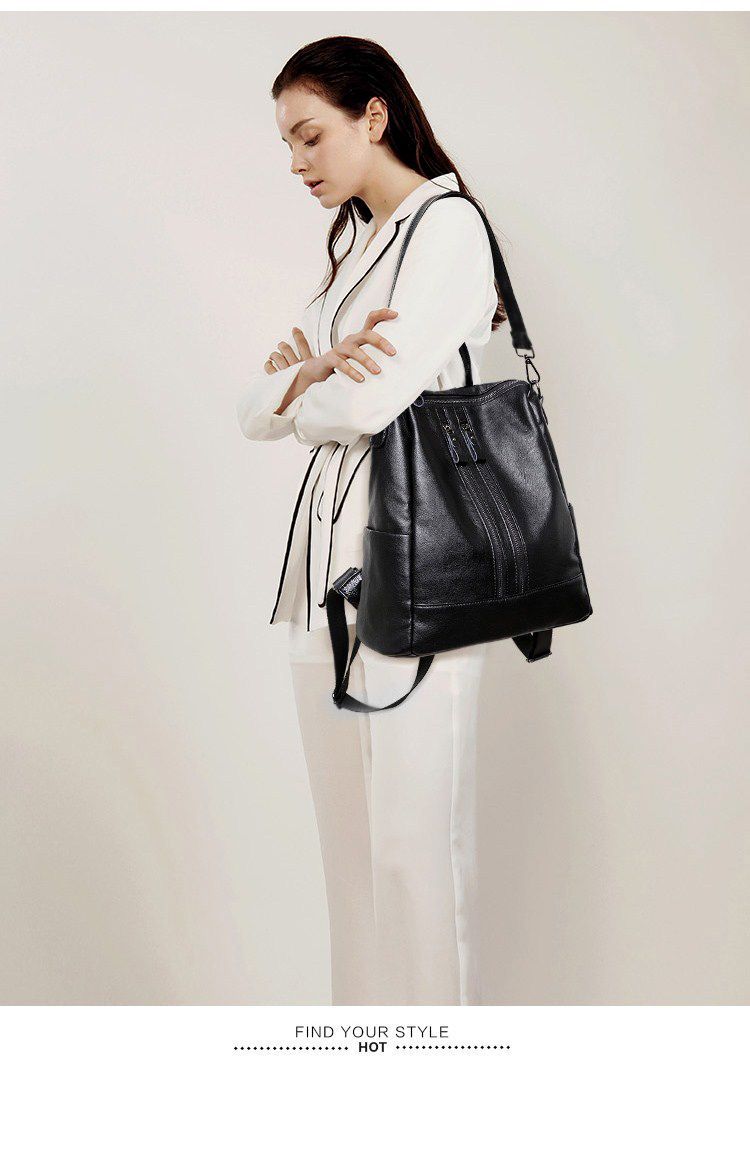 Women Soft Leather Backpack Sc - огляд і ціна Canvas Backpack Casual