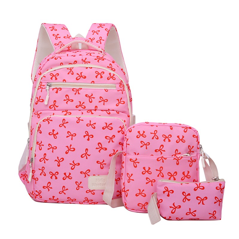 3Pcs Cute Bow Print Backpack w - огляд і ціна Sling Backpack Shoulder